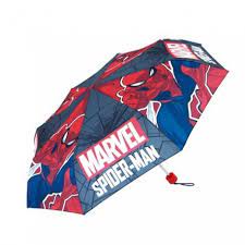 paraguas plegable spiderman